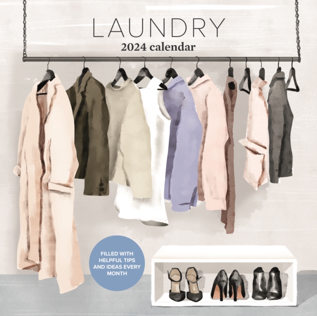 Laundry Square Wall Calendar 2024