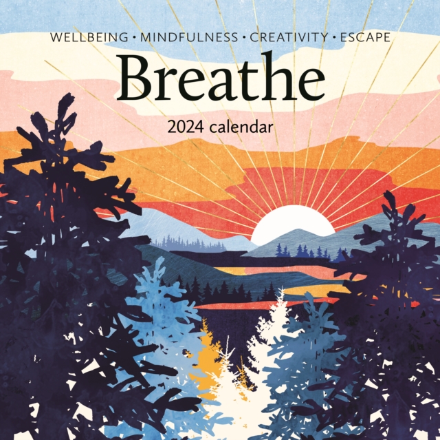 Breathe Square Wall Calendar 2024