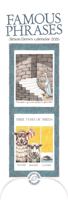 Simon Drews Famous Phrases Slim Calendar