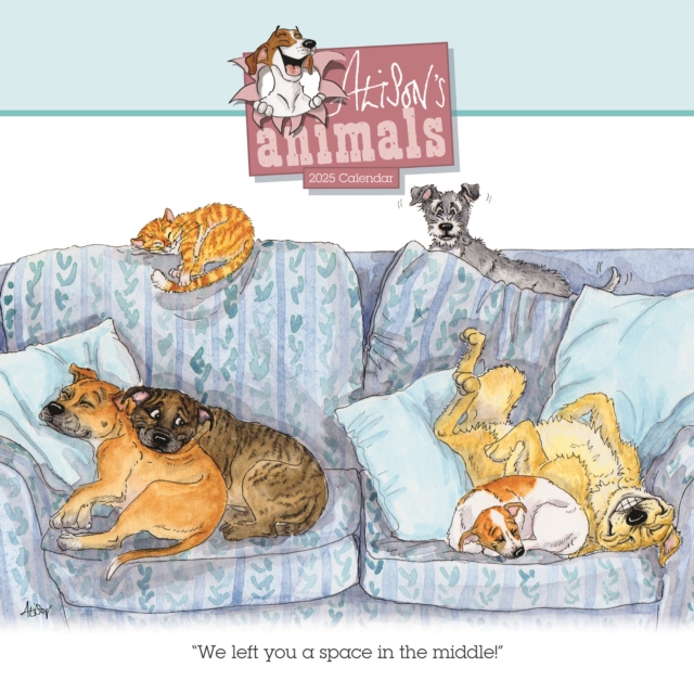 Alison's Animals Wiro Wall Calendar 2025