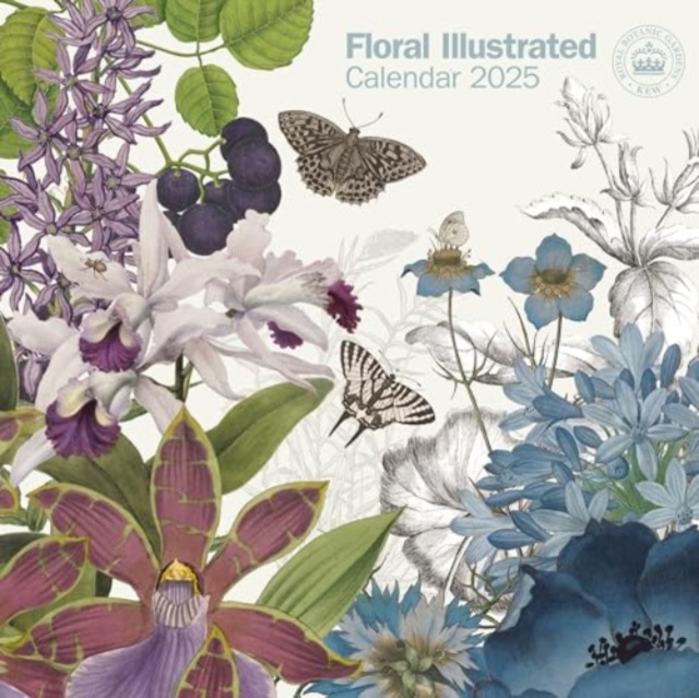 Royal Botanic Gardens Kew, Floral Illustrated Square Wall Calendar 2025