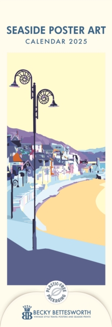 Seaside Poster Art, Becky Bettesworth Slim Calendar 2025