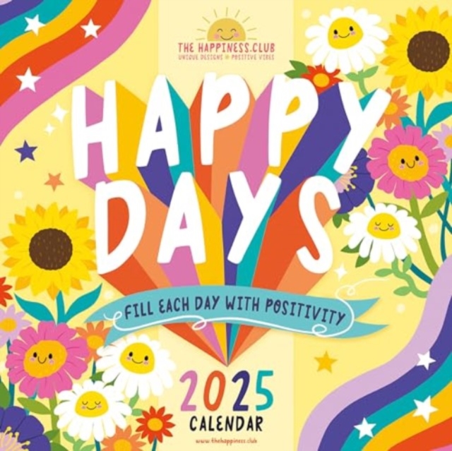 Happiness Club Square Wall Calendar 2025