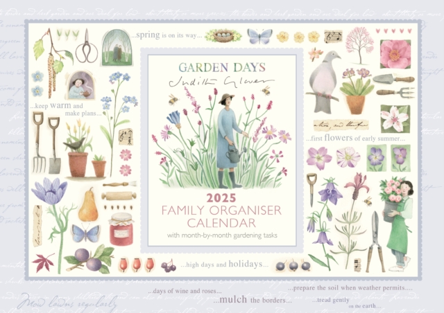 Garden Days Week-to-View Planner A4 Calendar 2025