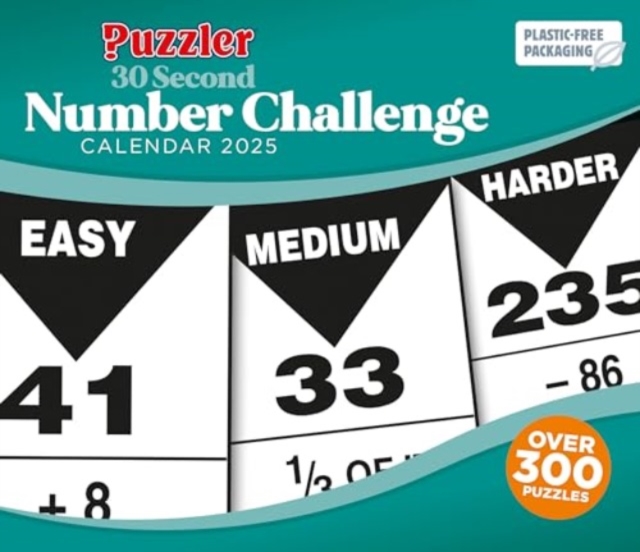 30 Second Number Challenge, Puzzler Box Calendar 2025