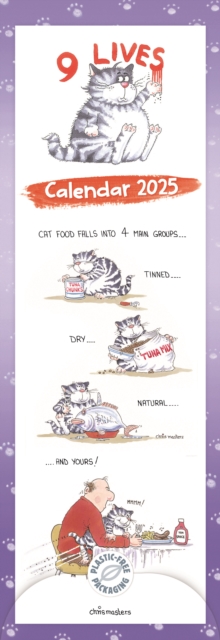 9 Lives Slim Calendar 2025