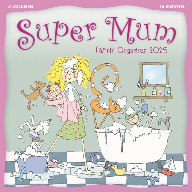 Super Mum, Kim Nash Planner Wall Calendar 2025