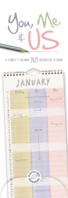 You, Me and Us Planner Slim Calendar 2025