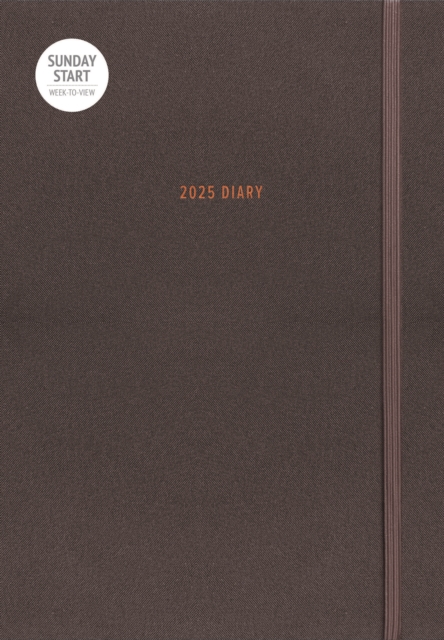 Sunday Start Charcoal A5 Diary 2025