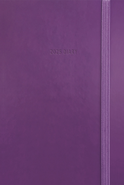 Purple Soft Touch Pocket Diary 2025