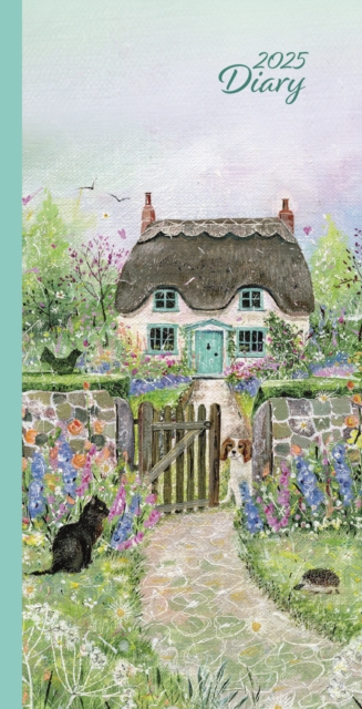 Cottage Garden Deluxe Slim Diary 2025
