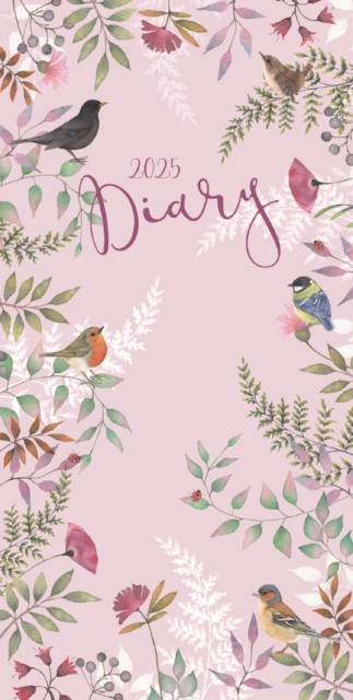 Vintage Garden Floral Deluxe Slim Diary 2025