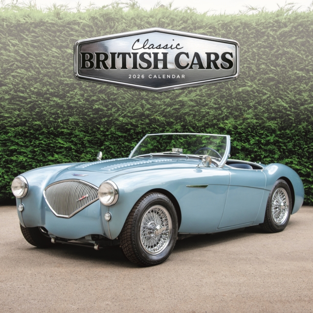 Classic British Cars Square Wall Calenda