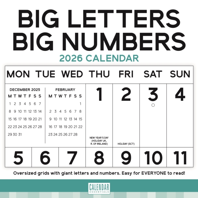 Essential Big Letters Big Numbers Square