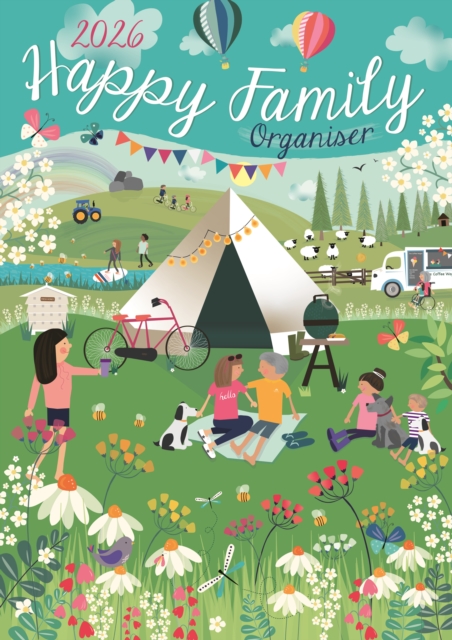 Happy Family Planner A3 Calendar 2026