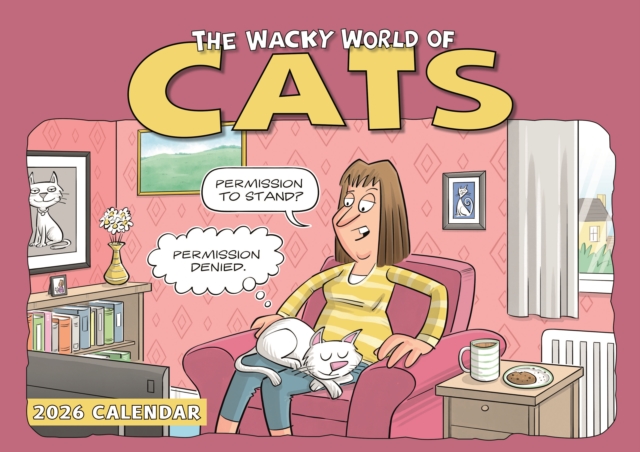 Cats Wacky World A4 Calendar 2026