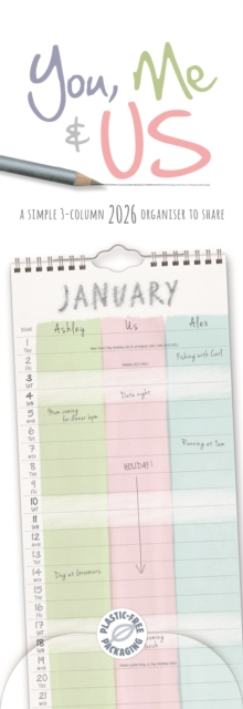 You Me & Us Planner Slim Calendar 2026