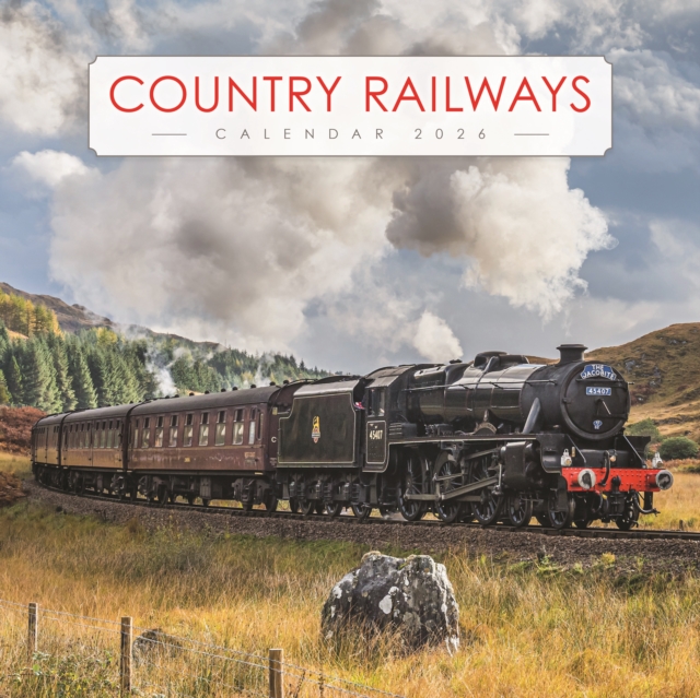 Country Railways Wiro Wall Calendar 2026