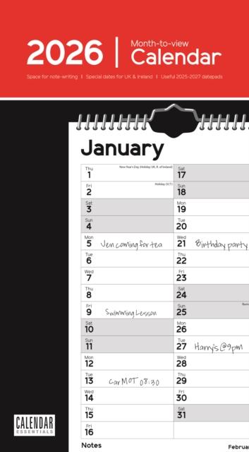Essential Stubby Slim Calendar Calendar