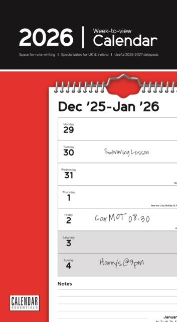 Essential Weektoview Stubby Slim Calenda