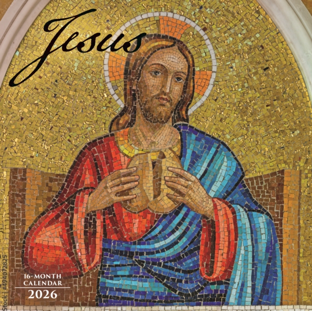 Jesus Square Wall Sunday Start Calendar