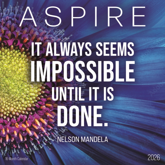 Aspire Square Wall Sunday Start Calendar