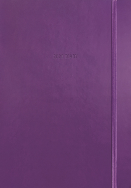 Purple Soft Touch A5 Diary 2026
