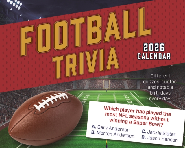 Football Trivia Box Calendar 2026