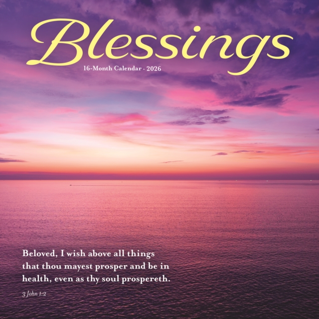 Blessings Square Wall Sunday Start Calen