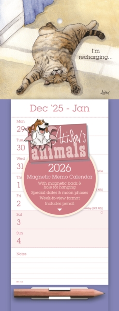 Alisons Animals Weektoview Magnetic Cale