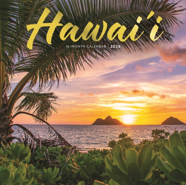 Hawaii Square Wall Sunday Start Calendar