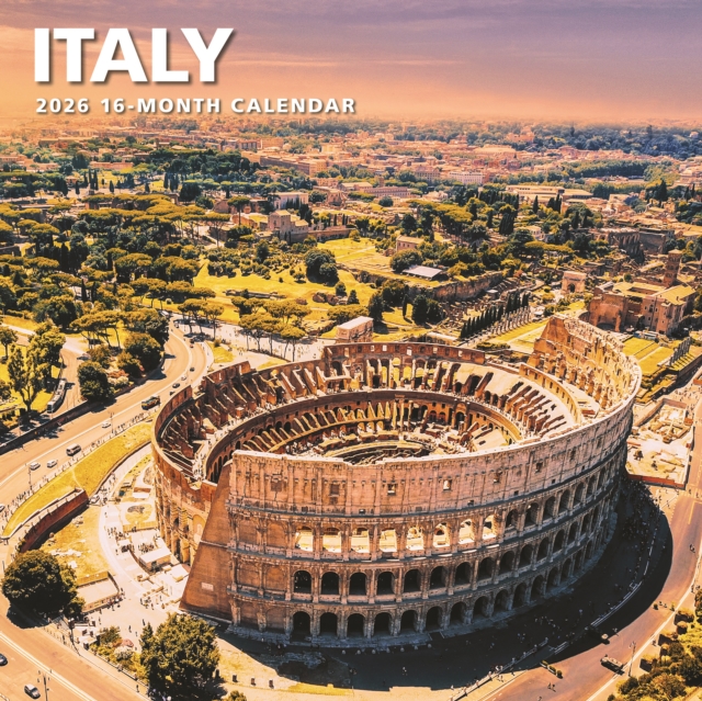 Italy Square Wall Sunday Start Calendar