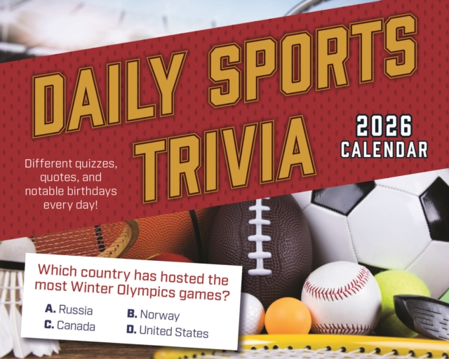 Daily Sports Trivia Box Calendar 2026