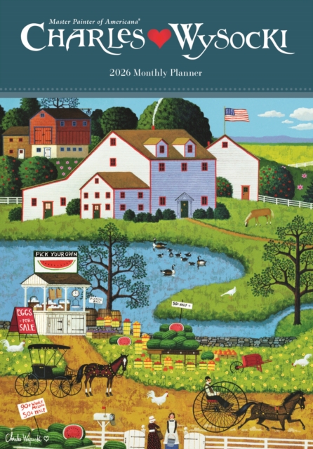 Charles Wysocki, Americana Sunday Start Monthly Pocket Planner 2026