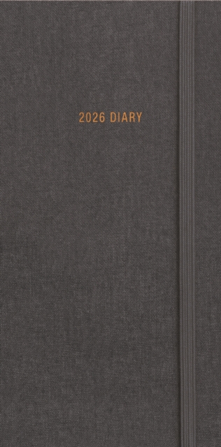 Charcoal Deluxe Slim Diary 2026