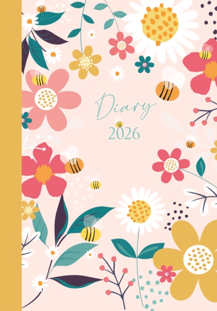 Contemporary Flowers A6 Diary 2026