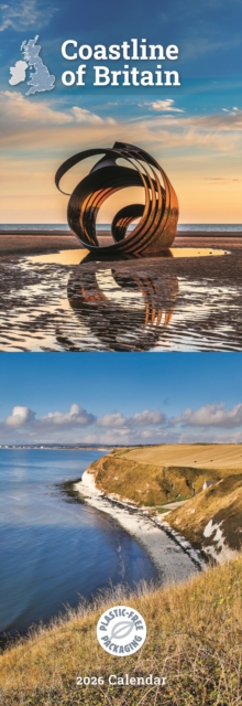 Coastline Of Britain Slim Calendar 2026