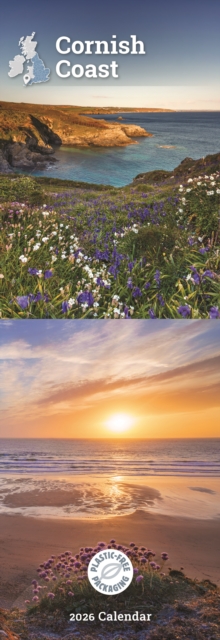 Cornish Coast Slim Calendar 2026