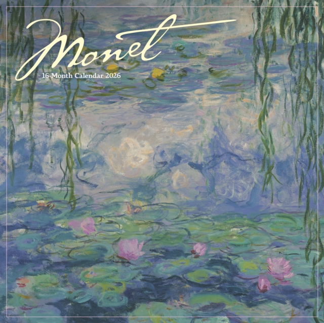 Monet Square Wall Sunday Start Calendar