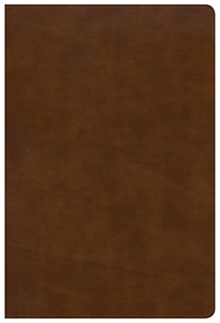 NKJV Large Print Ultrathin Reference Bible Black Letter Edition, British Tan LeatherTouch