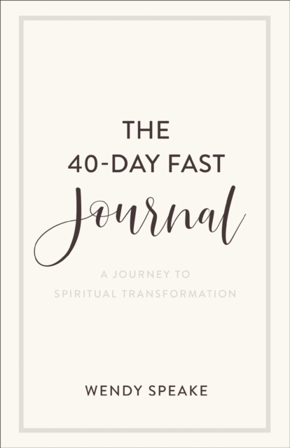 40-Day Fast Journal