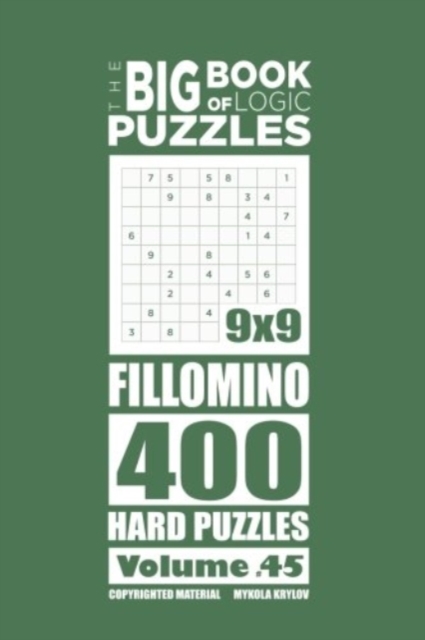 Big Book of Logic Puzzles - Fillomino 400 Hard (Volume 45)