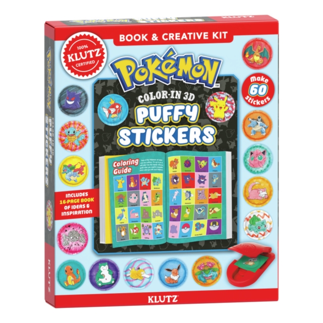 Pokemon Color-In 3D Puffy Stickers