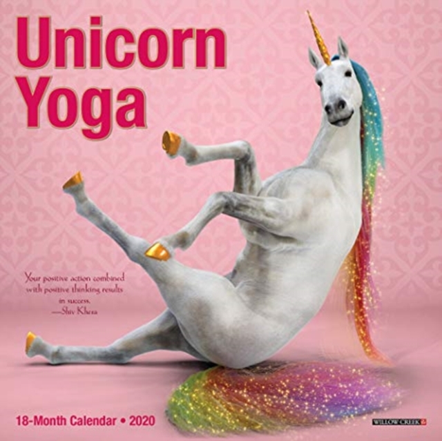 Unicorn Yoga 2020 Mini Wall Calendar