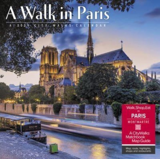 Walk in Paris 2024 12 X 12 Wall Calendar