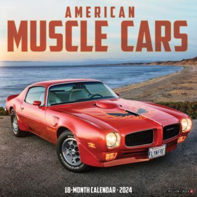 American Muscle Cars 2024 12 X 12 Wall Calendar