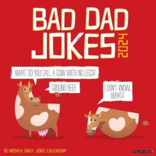 Bad Dad Jokes 2024 12 X 12 Wall Calendar