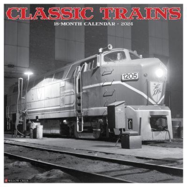 Classic Trains 2024 12 X 12 Wall Calendar