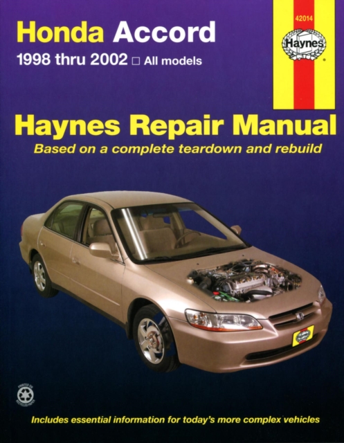 Honda Accord (1998-2002) Haynes Repair Manual (USA)