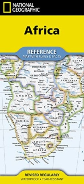 National Geographic Africa Map (Folded with Flags and Facts)